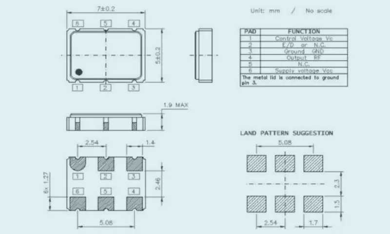 Bộ dao động VCXO SMD
