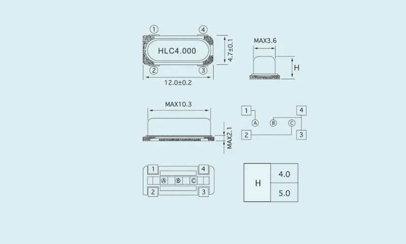 M&aacute;y cộng hưởng tinh thể thạch anh HC-49S/4PD