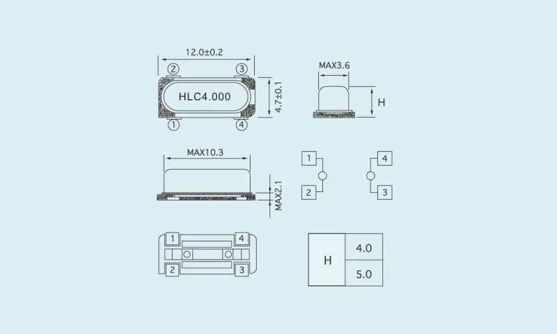 M&aacute;y cộng hưởng tinh thể thạch anh HC-49S/2PD