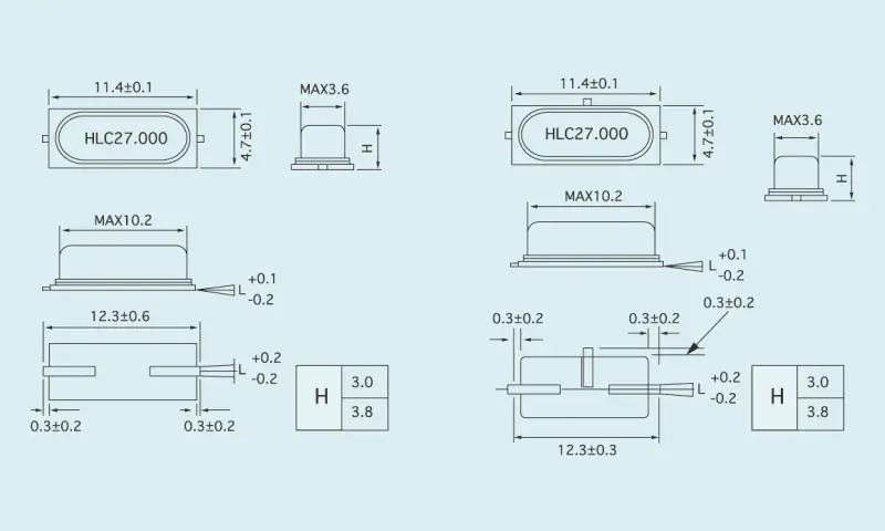 Bộ cộng hưởng tinh thể thạch anh HC-49S/SMD