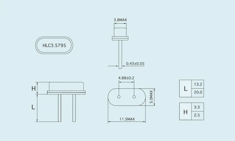 M&aacute;y cộng hưởng tinh thể thạch anh HC-49U/S