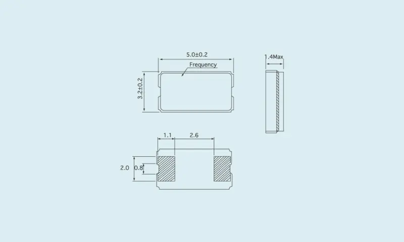 Bộ cộng hưởng tinh thể thạch anh K&Iacute;NH 5.0 * 3.2